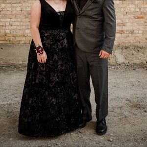 Morrell Maxie velvet black dress